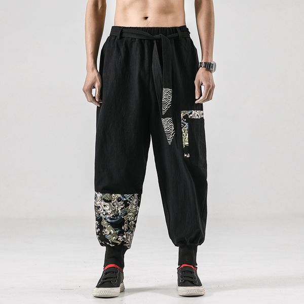 men's pants multi pockets harem hip hop casual male track joggers trousers fashion harajuku chinese style men ywzv, Black
men's pants multi pockets harem hip hop casual male track joggers trousers fashion harajuku chinese style men ywzv, Black