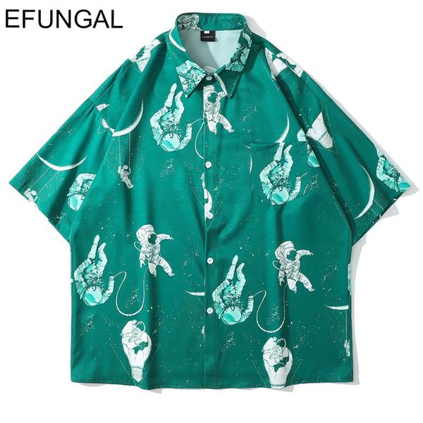 men's casual shirts astronaut print summer men hawaiian shirt harajuku streetwear hip hop dress short sleeve fashion vintage, White;black
men's casual shirts astronaut print summer men hawaiian shirt harajuku streetwear hip hop dress short sleeve fashion vintage, White;black