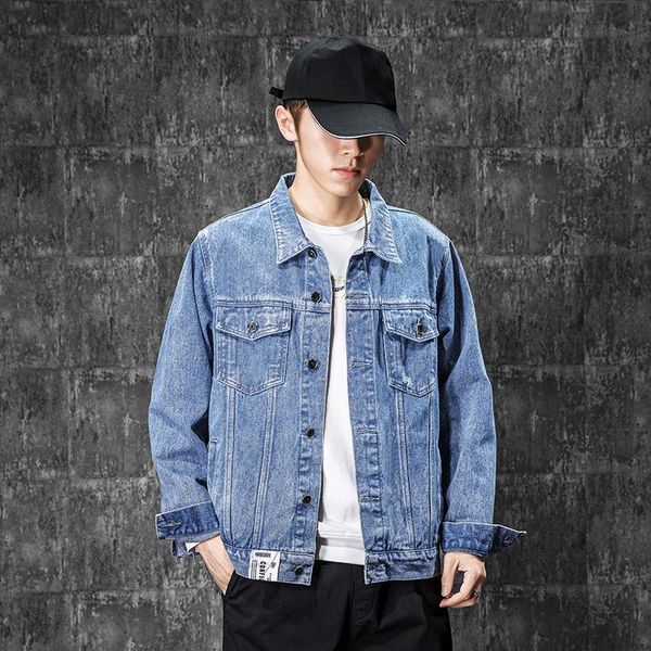men's jackets spring autumn trend all-match denim jacket male fashion streetwear outdoor lapel outer clothes men, Black;brown
men's jackets spring autumn trend all-match denim jacket male fashion streetwear outdoor lapel outer clothes men, Black;brown