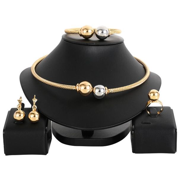 earrings & necklace women african beads jewelry sets earring ring bracelet jewelries set gold color statement accessories, Silver
earrings & necklace women african beads jewelry sets earring ring bracelet jewelries set gold color statement accessories, Silver
