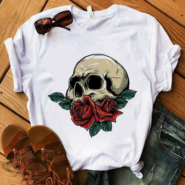 and women summer harajuku skull men t shirts flower print ladies tee short sleeve clothes graphic fashion femme plus size, White;black
and women summer harajuku skull men t shirts flower print ladies tee short sleeve clothes graphic fashion femme plus size, White;black