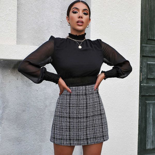 fashion skirts 2021 autumn and winter small fragrant wool short high waist 14376, Black
fashion skirts 2021 autumn and winter small fragrant wool short high waist 14376, Black