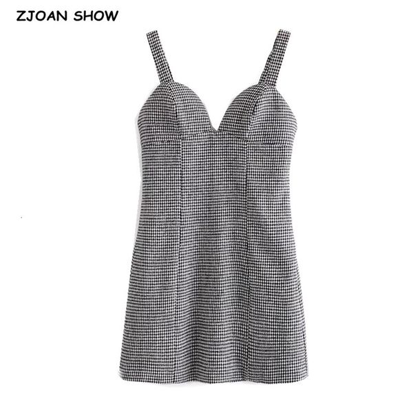 casual dresses black white check plaid pad chest pad spaghetti strap women ladies bodycon sleeveless mini party sling 6ggx, Black;gray
casual dresses black white check plaid pad chest pad spaghetti strap women ladies bodycon sleeveless mini party sling 6ggx, Black;gray