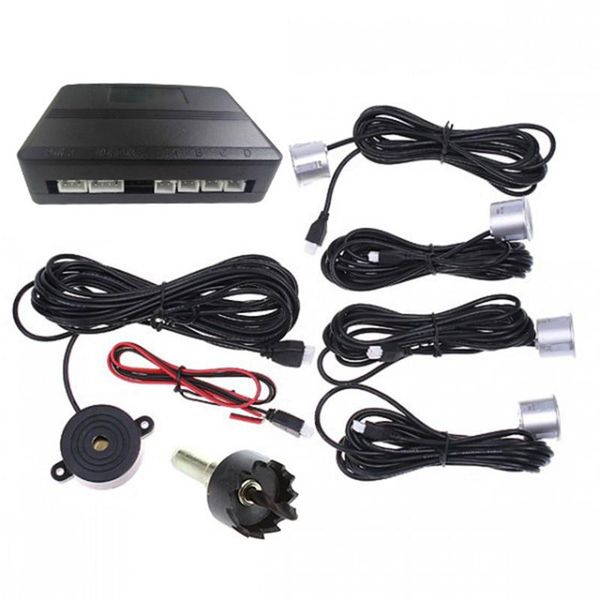 car rear view cameras& parking sensors radar monitor detector system reverse sound alert backing with 4 
car rear view cameras& parking sensors radar monitor detector system reverse sound alert backing with 4