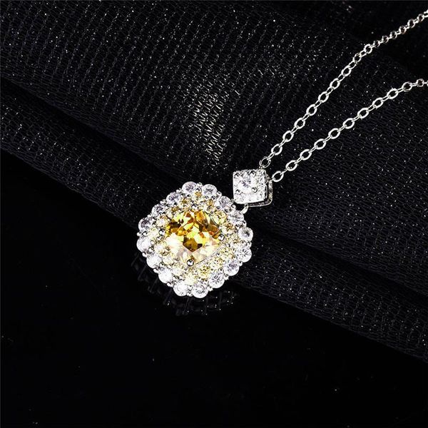 pendant necklaces caoshi luxury style dazzling pink/yellow square cubic zirconia necklace for women exquisite wedding statement jewelry, Silver
pendant necklaces caoshi luxury style dazzling pink/yellow square cubic zirconia necklace for women exquisite wedding statement jewelry, Silver
