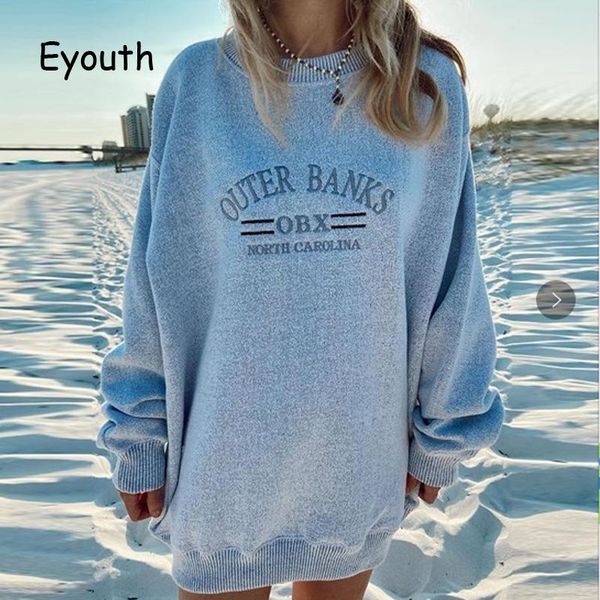 letters print long sleeve o-neck sweatshirt casual sky blue women hoodies streetwear hoodie women's clothes pullovers winter & sweatshi, Black
letters print long sleeve o-neck sweatshirt casual sky blue women hoodies streetwear hoodie women's clothes pullovers winter & sweatshi, Black