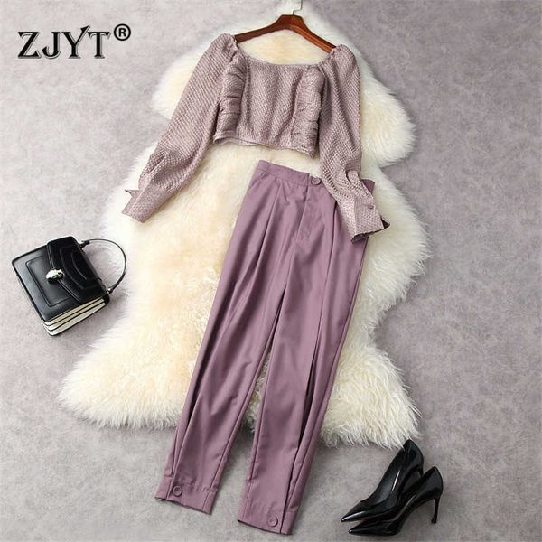 high street fashion summer party two piece outfits women full sleeve crop and pants suit matching sets 210601, White
high street fashion summer party two piece outfits women full sleeve crop and pants suit matching sets 210601, White