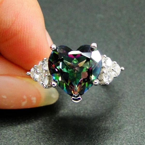 rainbow mystic z ring 925 sterling silver rings wedding jewelry women heart attractive design for gift cluster, Golden;silver
rainbow mystic z ring 925 sterling silver rings wedding jewelry women heart attractive design for gift cluster, Golden;silver