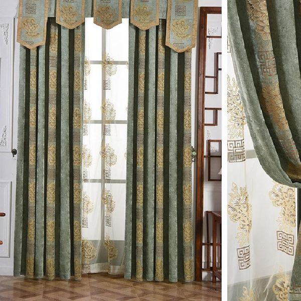 curtain & drapes luxury european chinese light green jacquard chenille high shading curtains for living room bedroom customized whole set
curtain & drapes luxury european chinese light green jacquard chenille high shading curtains for living room bedroom customized whole set