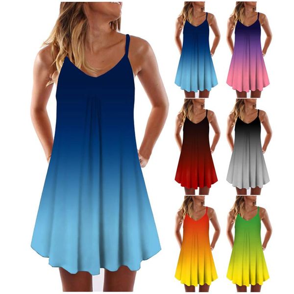 casual dresses womens gradient tie-dye print sleeveless dress v neck a-line maxi mini sundress vestido ocasional sukienka ropa mujer femme, Black;gray
casual dresses womens gradient tie-dye print sleeveless dress v neck a-line maxi mini sundress vestido ocasional sukienka ropa mujer femme, Black;gray