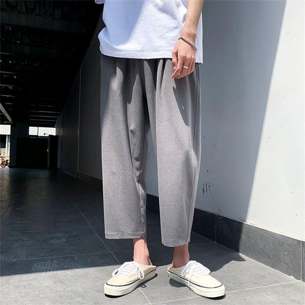 men's pants men casual summer solid straight ankle-length all-match breathable daily korean fashion streetwear elastic waist, Black
men's pants men casual summer solid straight ankle-length all-match breathable daily korean fashion streetwear elastic waist, Black