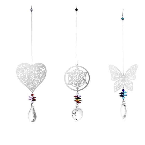 stainless steel rotating wind chime crystal pendant home garden decoration decorative objects & figurines
stainless steel rotating wind chime crystal pendant home garden decoration decorative objects & figurines