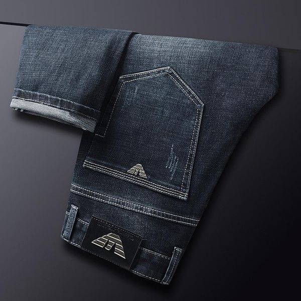 men's jeans autumn winter cotton slim elastic italy eagle fashion business trousers male classic style denim pants, Blue
men's jeans autumn winter cotton slim elastic italy eagle fashion business trousers male classic style denim pants, Blue