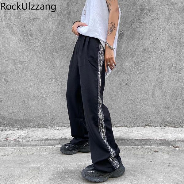 korean japanese streetwear patchwork side embroidery men fashion loose straight casual suit pant harem button zipper trouser men's pant, Black
korean japanese streetwear patchwork side embroidery men fashion loose straight casual suit pant harem button zipper trouser men's pant, Black