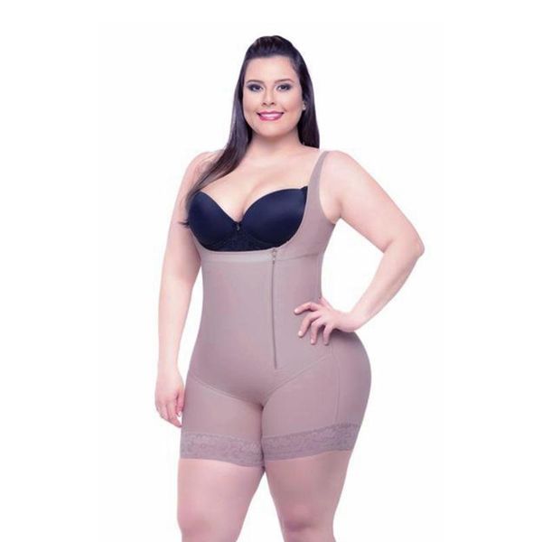 women's shapers women corset girdle waist trainer zipper slimming corrective underwear bodysuit body shaper shapewear plus size faja co, Black;white
women's shapers women corset girdle waist trainer zipper slimming corrective underwear bodysuit body shaper shapewear plus size faja co, Black;white