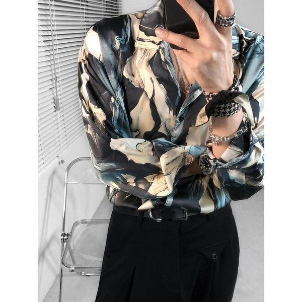 men's casual shirts printed shirt long-sleeved trend 2021 spring summer korean fashion harajuku vintage hong kong style loose, White;black
men's casual shirts printed shirt long-sleeved trend 2021 spring summer korean fashion harajuku vintage hong kong style loose, White;black