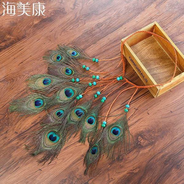 haimeikang peacock feather hair band long section women artificial headband braided headbands accessories halloween1
haimeikang peacock feather hair band long section women artificial headband braided headbands accessories halloween1
