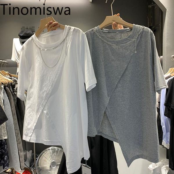 tinomiswa irregular tshirts women summer 2021 solid color o-neck short sleeve t-shirts loose casual female tees a2776 women's t-shirt, White
tinomiswa irregular tshirts women summer 2021 solid color o-neck short sleeve t-shirts loose casual female tees a2776 women's t-shirt, White