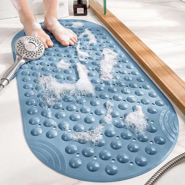 oval pvc bath mat bathtub anti-skid shower room floor bathing massage foot with suction cup drainage hole 40x88cm mats
oval pvc bath mat bathtub anti-skid shower room floor bathing massage foot with suction cup drainage hole 40x88cm mats