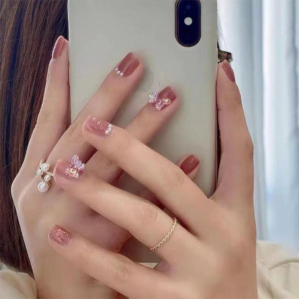 false nails 24pcs nail patch glue type short bean paste fashion manicure save time wearable gifts for girls smj, Red;gold
false nails 24pcs nail patch glue type short bean paste fashion manicure save time wearable gifts for girls smj, Red;gold