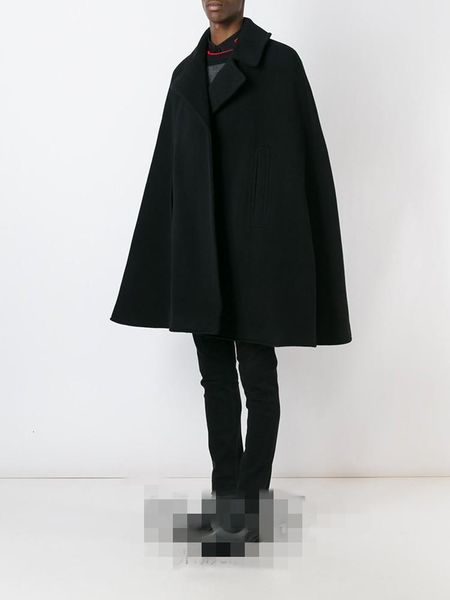 men's wool & blends winter tide punk coat cloak mid-length woolen student wear windbreaker thick qwcu, Black
men's wool & blends winter tide punk coat cloak mid-length woolen student wear windbreaker thick qwcu, Black