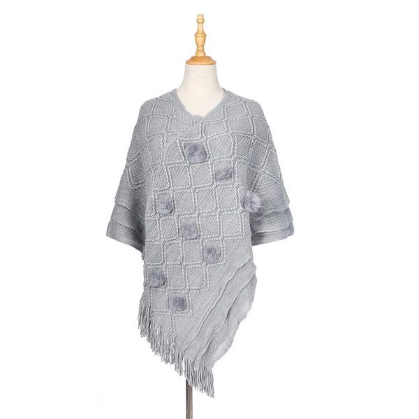 scarves arrival fashion autumn and winter big tassel shawl trend outdoor holiday hair ball warm scarf, Blue;gray
scarves arrival fashion autumn and winter big tassel shawl trend outdoor holiday hair ball warm scarf, Blue;gray
