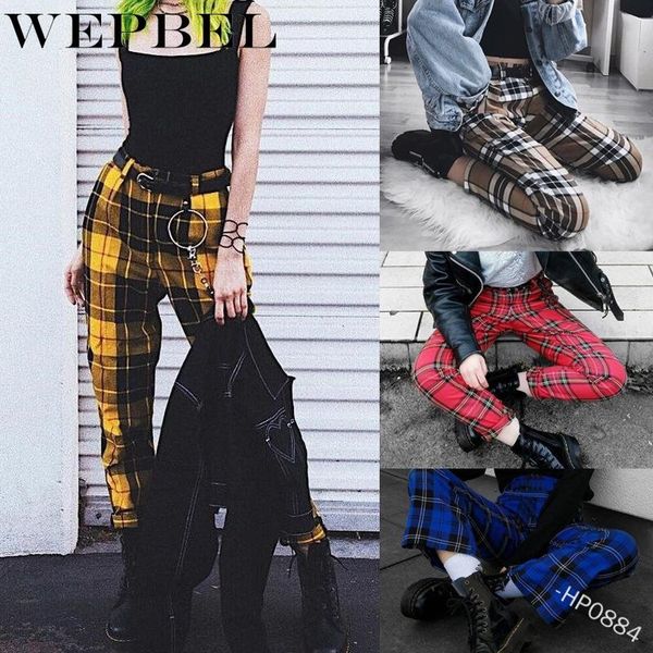 women's leggings wepbel vintage plaid pants womens high waist elastic korean harajuku long trousers straight leisure loose jogger harem, Black
women's leggings wepbel vintage plaid pants womens high waist elastic korean harajuku long trousers straight leisure loose jogger harem, Black