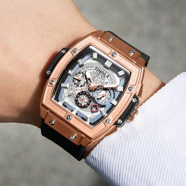 wristwatches onola tonneau square automatic mechanical watch man unique wrist fashion casual classic designer male, Slivery;brown
wristwatches onola tonneau square automatic mechanical watch man unique wrist fashion casual classic designer male, Slivery;brown