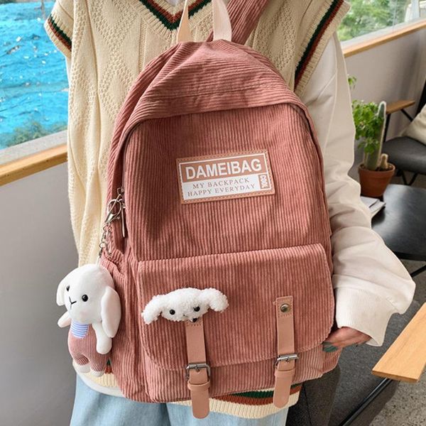 backpack 2021 women winter school bag for teenager girl fashion college bookbag female corduroy cute student kawaii mochila
backpack 2021 women winter school bag for teenager girl fashion college bookbag female corduroy cute student kawaii mochila