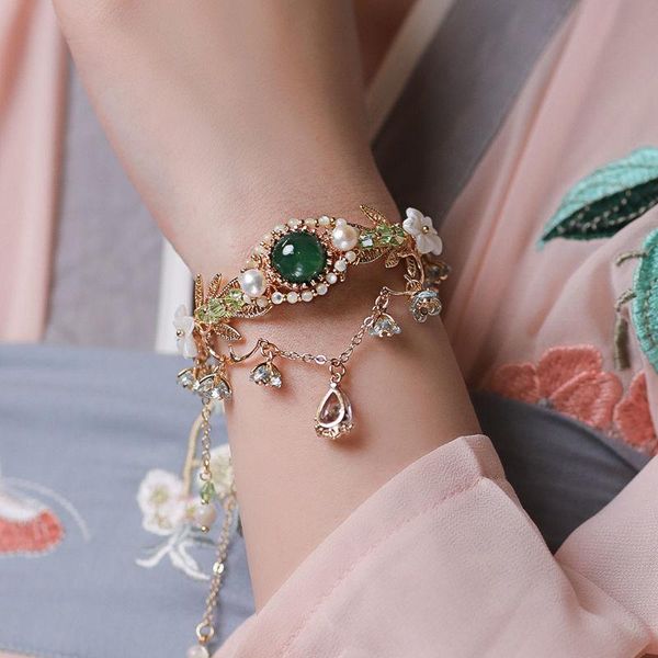 charm bracelets antique hanfu bracelet hua ningxuan original retro forest department handmade spring return wild, Golden;silver
charm bracelets antique hanfu bracelet hua ningxuan original retro forest department handmade spring return wild, Golden;silver