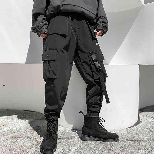 winter hip hop jogging men's tall, street pants abz614, Black