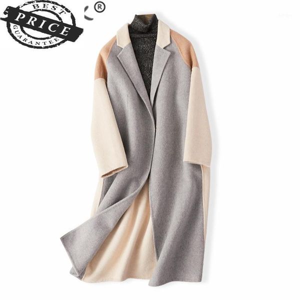 women's wool & blends coat autumn winter women clothes 20% female long jackets korean woolen casaco feminino cashmere overcoat 1001a, Black
women's wool & blends coat autumn winter women clothes 20% female long jackets korean woolen casaco feminino cashmere overcoat 1001a, Black