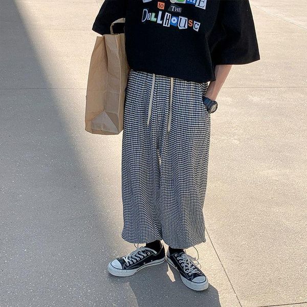 men's pants kemoy 2021 summer cool ice silk plaid trousers for men oversized wide jogger harajuku clothing, Black
men's pants kemoy 2021 summer cool ice silk plaid trousers for men oversized wide jogger harajuku clothing, Black