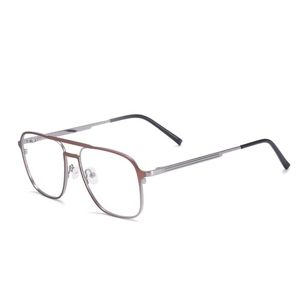 double bridge metal men and women full rim square glasses frame with spring hinge for prescription lenses myopia reading bifocal fashion sun, Black
double bridge metal men and women full rim square glasses frame with spring hinge for prescription lenses myopia reading bifocal fashion sun, Black