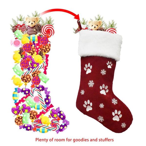 christmas decorations stocking 18 inch xmas stockings embroidery snowflake gift bag for tree fireplace family holiday party
christmas decorations stocking 18 inch xmas stockings embroidery snowflake gift bag for tree fireplace family holiday party