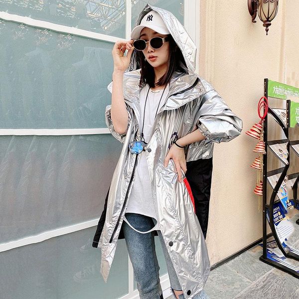autumn bright silver purple trench coat women hooded plus size windbreaker female harajuku loose outerwear women's coats, Tan;black
autumn bright silver purple trench coat women hooded plus size windbreaker female harajuku loose outerwear women's coats, Tan;black