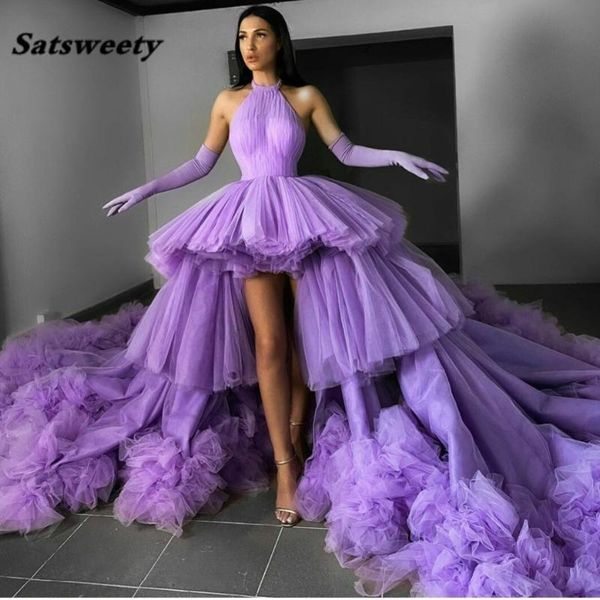 party dresses purple ball gown prom chic illusion tiered ruffles halter tulle saudi arabic formal evening, White;black
party dresses purple ball gown prom chic illusion tiered ruffles halter tulle saudi arabic formal evening, White;black