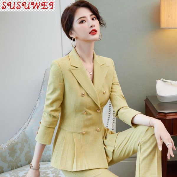 plus size ladies suit pants two-piece 2021 double-breasted office jacket overalls slim trousers women's two piece, White
plus size ladies suit pants two-piece 2021 double-breasted office jacket overalls slim trousers women's two piece, White