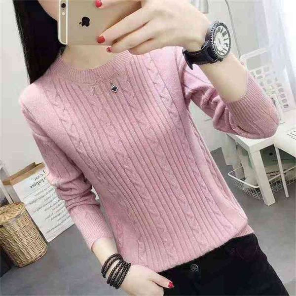 warm sweater women autumn winter korean version of the round neck pullover twist solid color knitted base shirt 210427, White;black
warm sweater women autumn winter korean version of the round neck pullover twist solid color knitted base shirt 210427, White;black