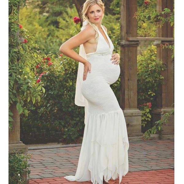 maternity dresses lace irregular dress pography props for pregnant women backless po shoot pregnancy maxi gown, White
maternity dresses lace irregular dress pography props for pregnant women backless po shoot pregnancy maxi gown, White