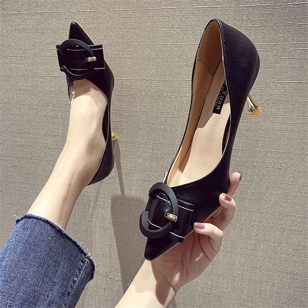 2021 french shoes professional stiletto high heels autumn fashion all-match pointed soft leather cm mid-heel pumps1, Black
2021 french shoes professional stiletto high heels autumn fashion all-match pointed soft leather cm mid-heel pumps1, Black