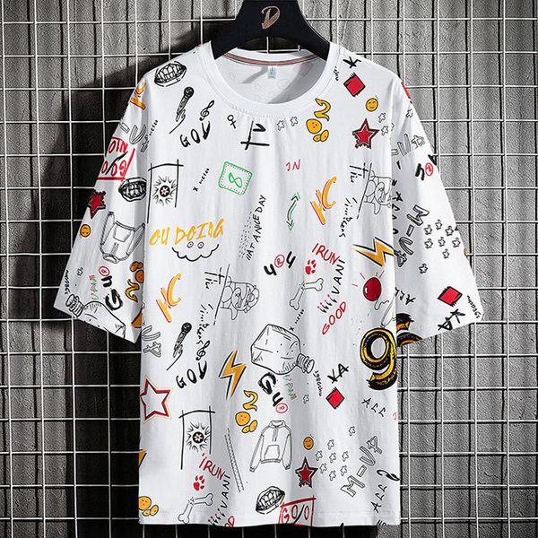 t shirt summer hip hop print t-shirts men streetwear casual oversized cotton tshirt male harajuku loose tee plus size 6xl 7xl 8xl, White;black
t shirt summer hip hop print t-shirts men streetwear casual oversized cotton tshirt male harajuku loose tee plus size 6xl 7xl 8xl, White;black