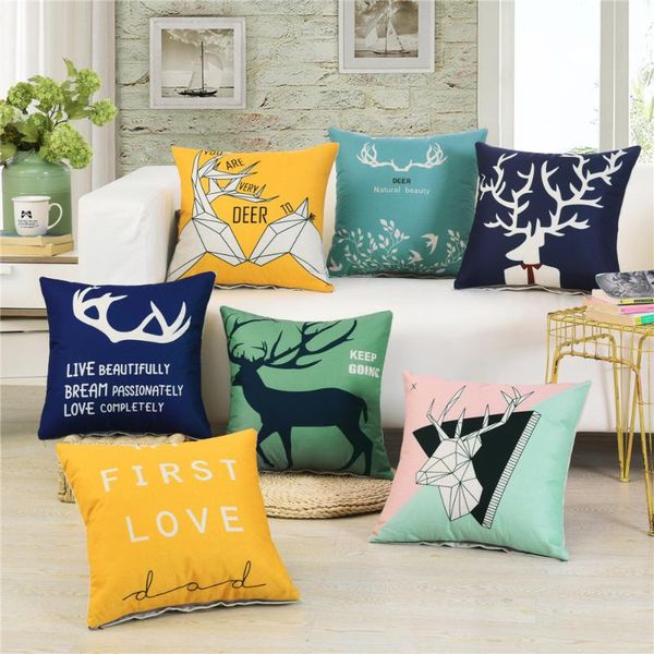 cushion/decorative pillow 45x45cm deer printed sofa cushion cover linen car waist christmas decorative throw pillowcase xmas gift
cushion/decorative pillow 45x45cm deer printed sofa cushion cover linen car waist christmas decorative throw pillowcase xmas gift