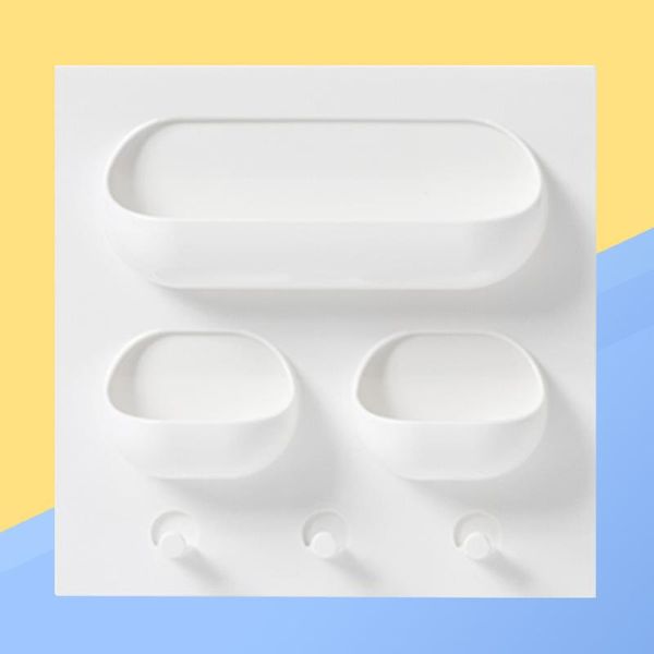 bath accessory set bathroom toothbrush wall mount holder organizer triple pocket shelves (white)
bath accessory set bathroom toothbrush wall mount holder organizer triple pocket shelves (white)