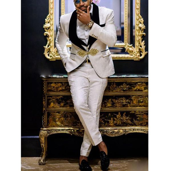 white harringbone floral print wedding groom tuxedos for prom party 3 piece jacket vest pants slim fit men suits fashion men's & blazer, White;black
white harringbone floral print wedding groom tuxedos for prom party 3 piece jacket vest pants slim fit men suits fashion men's & blazer, White;black