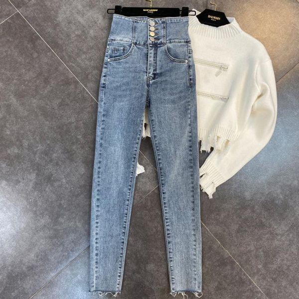 autumn women style fashion four button decoration blue high waist casual skinny pencil jeans rc884 women's
autumn women style fashion four button decoration blue high waist casual skinny pencil jeans rc884 women's