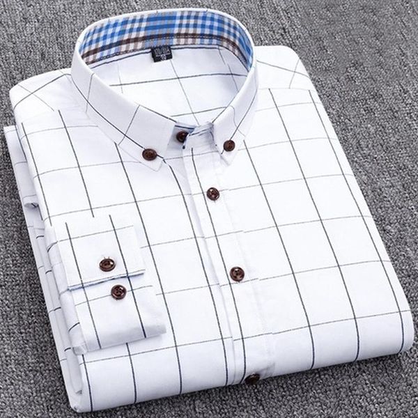 men's casual shirts classic men dress shirt plaid long sleeved blouse fashion brand slim social man top, White;black
men's casual shirts classic men dress shirt plaid long sleeved blouse fashion brand slim social man top, White;black
