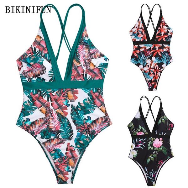 leaves print swimsuit women floral patchwork monokini deep v bathing suit s-xl girl cross back swimwear one piece one-piece suits
leaves print swimsuit women floral patchwork monokini deep v bathing suit s-xl girl cross back swimwear one piece one-piece suits