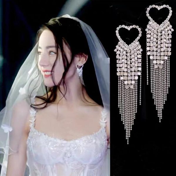 dangle & chandelier fringe love personality all-match super flash earrings 2021 fashion trend dilraba same you are my glory women, Silver
dangle & chandelier fringe love personality all-match super flash earrings 2021 fashion trend dilraba same you are my glory women, Silver