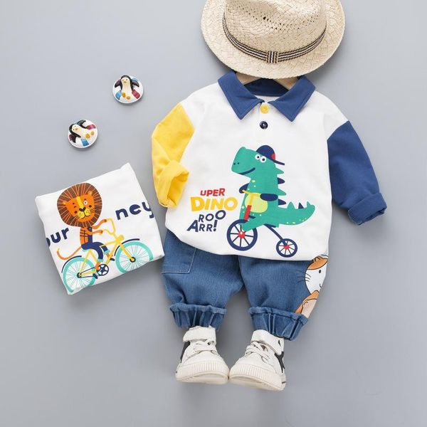 clothing sets striped cartoon bear boy set suit long-sleeved t-shirt pants 2 outfit children's, White
clothing sets striped cartoon bear boy set suit long-sleeved t-shirt pants 2 outfit children's, White